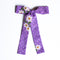 Purple Flocked Floral | Vintage Bows