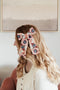 Fleur Burgundy | embroidered tulle bows
