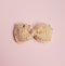 Knitted Newborn Bow - Powder