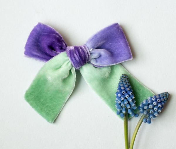 Hyacinth | Multicolor Velvet Bow