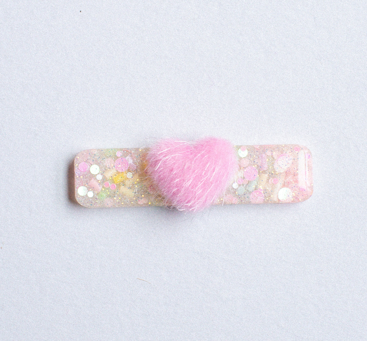 Fuzzy Pink Heart | clips