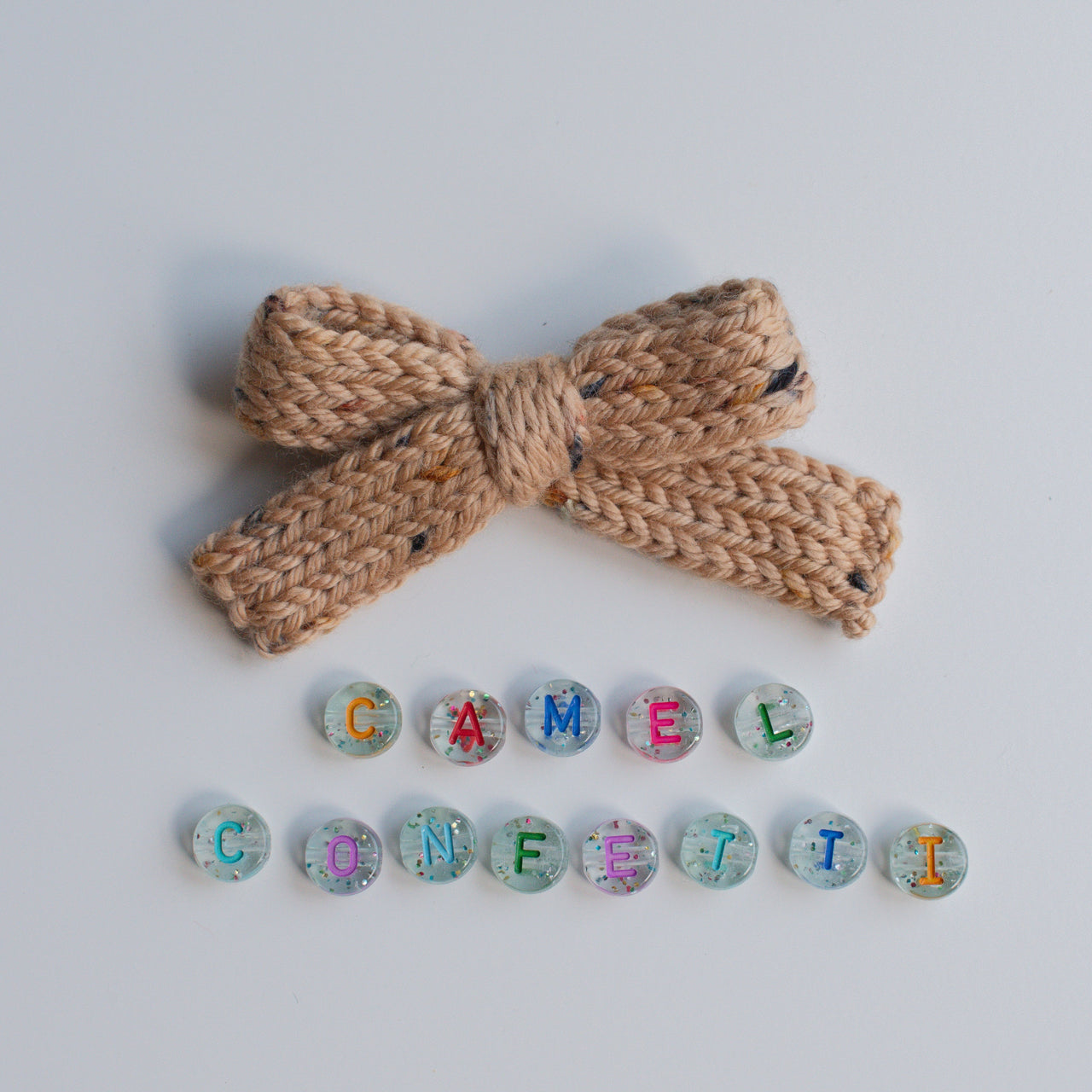 Camel Confetti | Sweater Bows