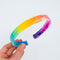 Bright Rainbow | Simple Velvet Headband