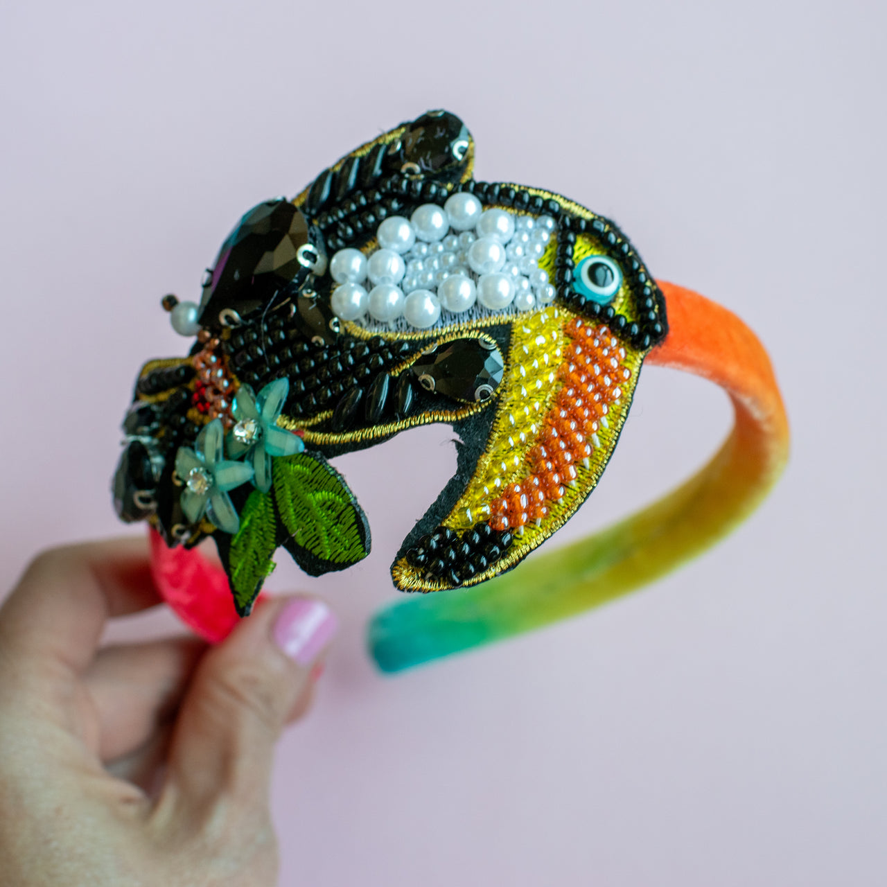 Toucan | Beaded Bird Headbands