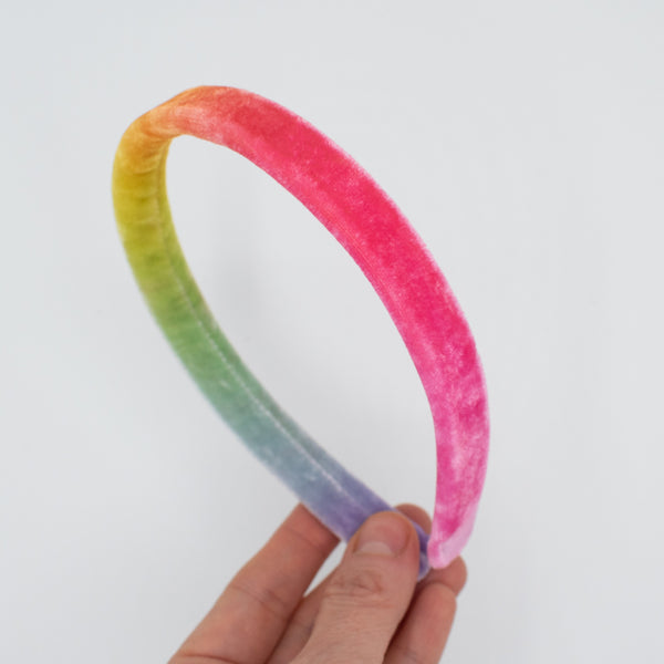 Pastel Rainbow | Simple Velvet Headband