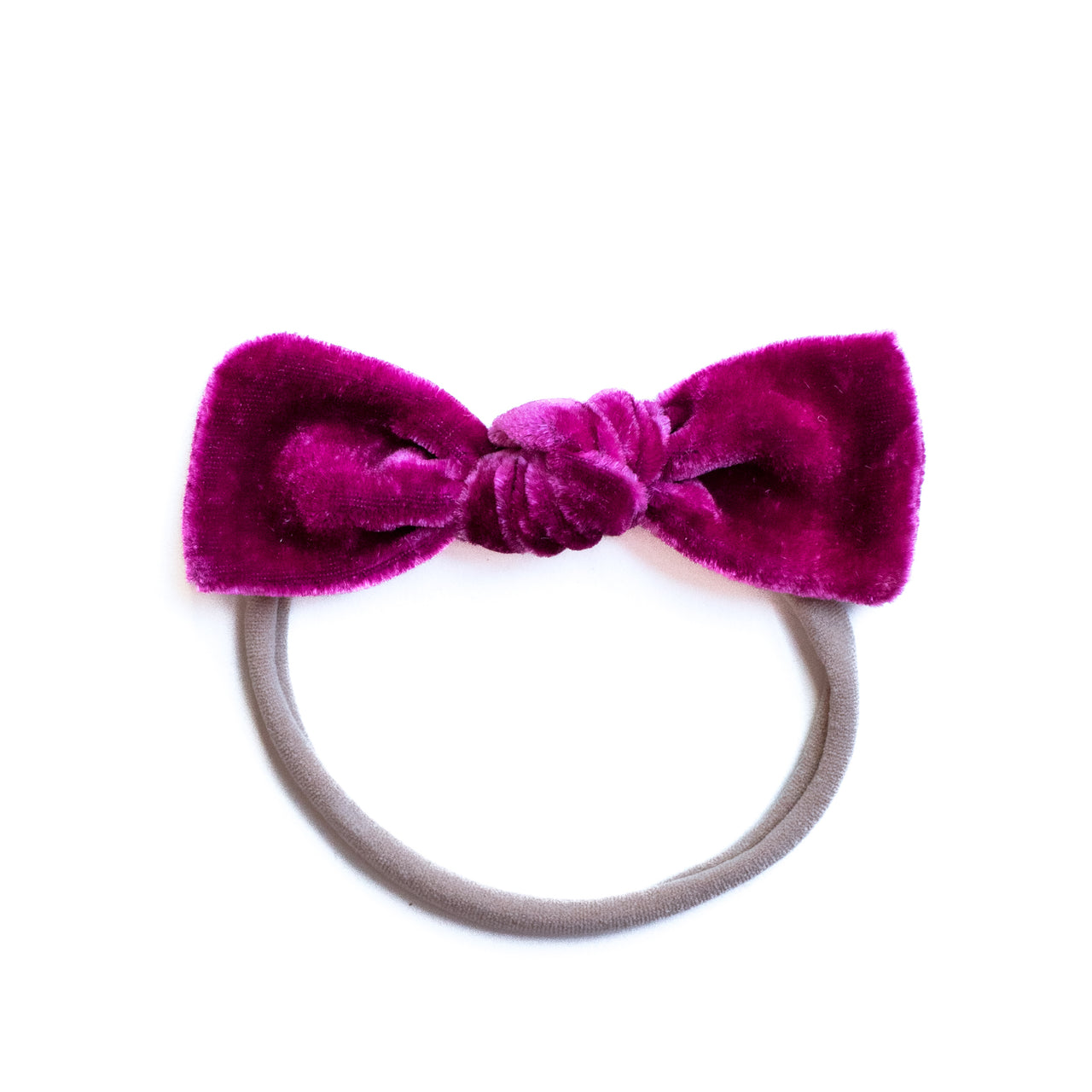 Maroon | Velvet Baby Bows