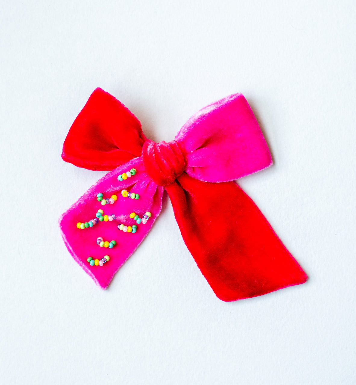 OOAK Red and Pink | Velvet Bows & Headbands
