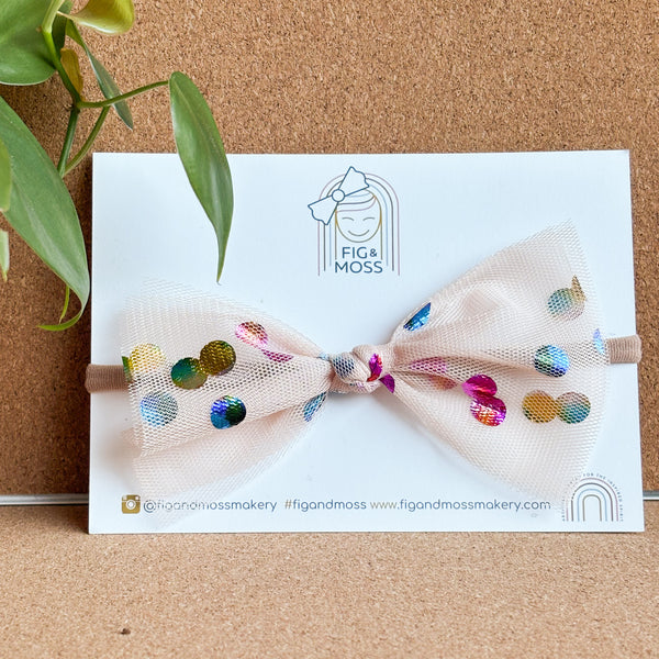 /tulle baby bow/