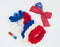 Tri-Color Velvet Scrunchies