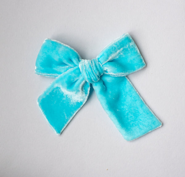 Glacier Blue | Velvet Bows