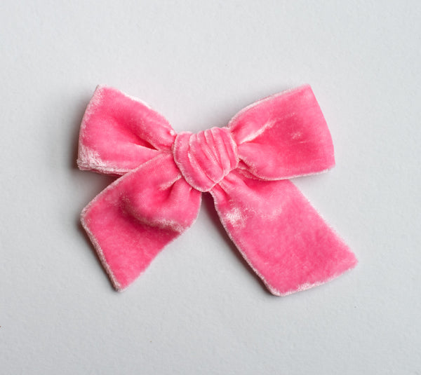 Bubblegum Pink | Velvet Bows & Headbands