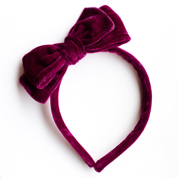 Maroon | Velvet Headbands