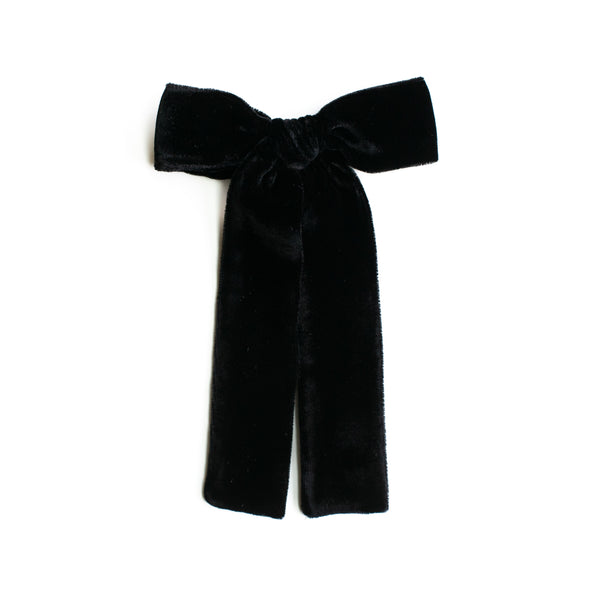 Jet Black | Velvet Bows & Headbands