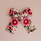 Fleur Red | embroidered tulle bows