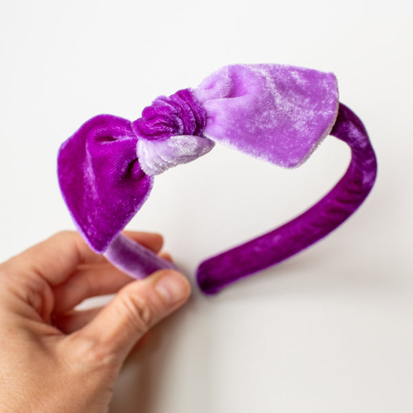 Grape | Velvet Headbands