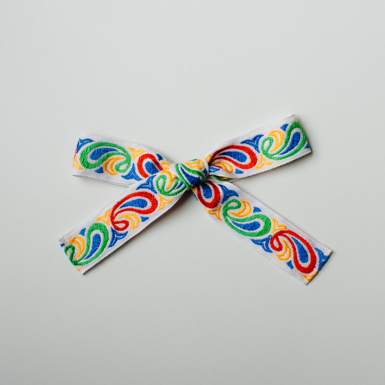 Primary Color Paisley | Vintage Ribbon Bows