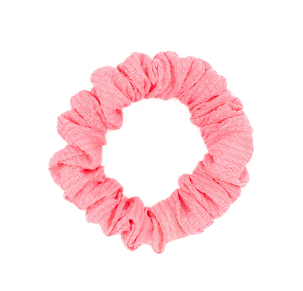 Pink Seersucker | Scrunchies