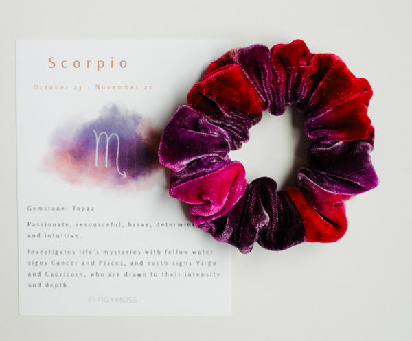 Scorpio | Hand-Dyed Scrunchies