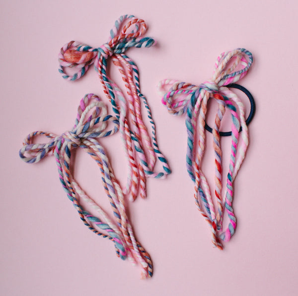 Dreamland | twisted yarn bows