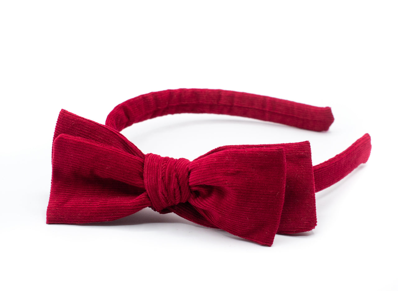 Strawberry Red | corduroy headbands