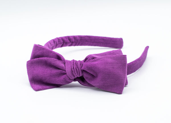 Purple Pop | corduroy headbands