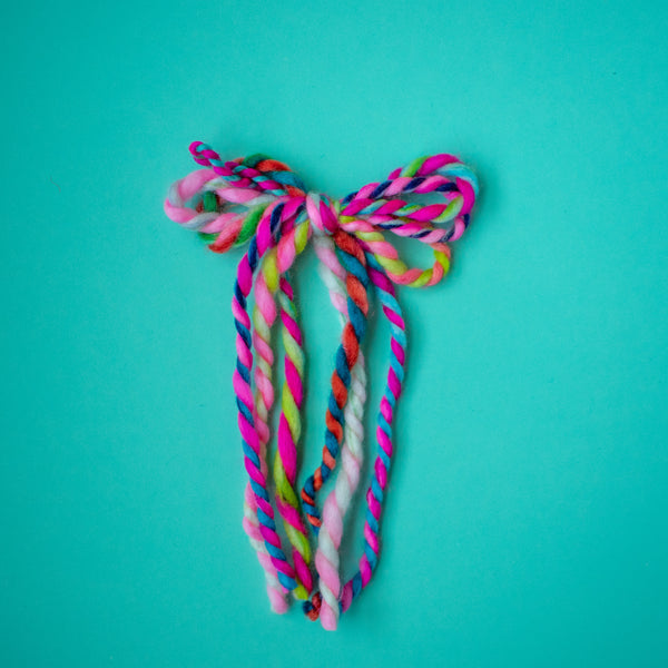 Candyland | twisted yarn bows