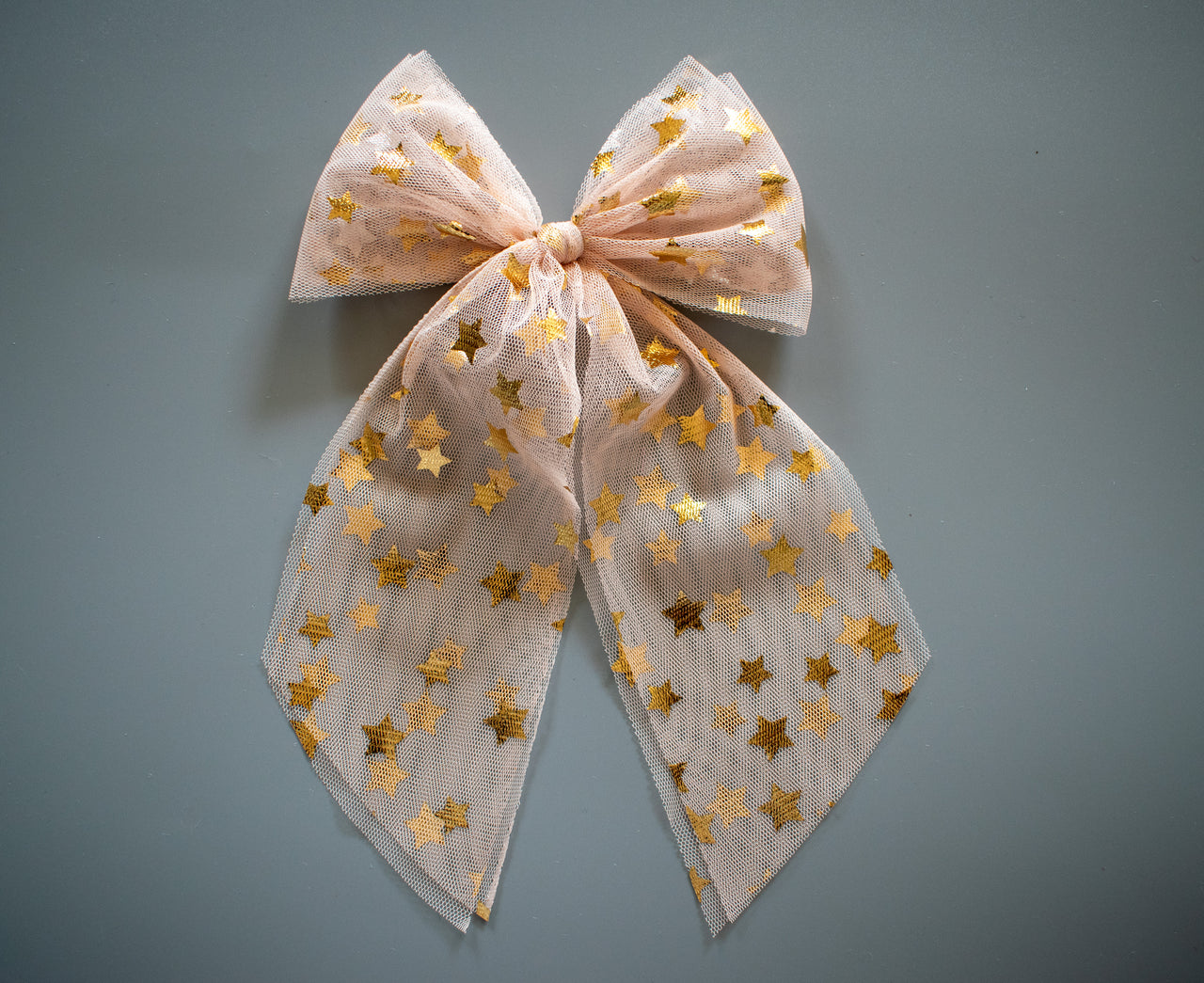 Gold Confetti Stars | Beige Tulle