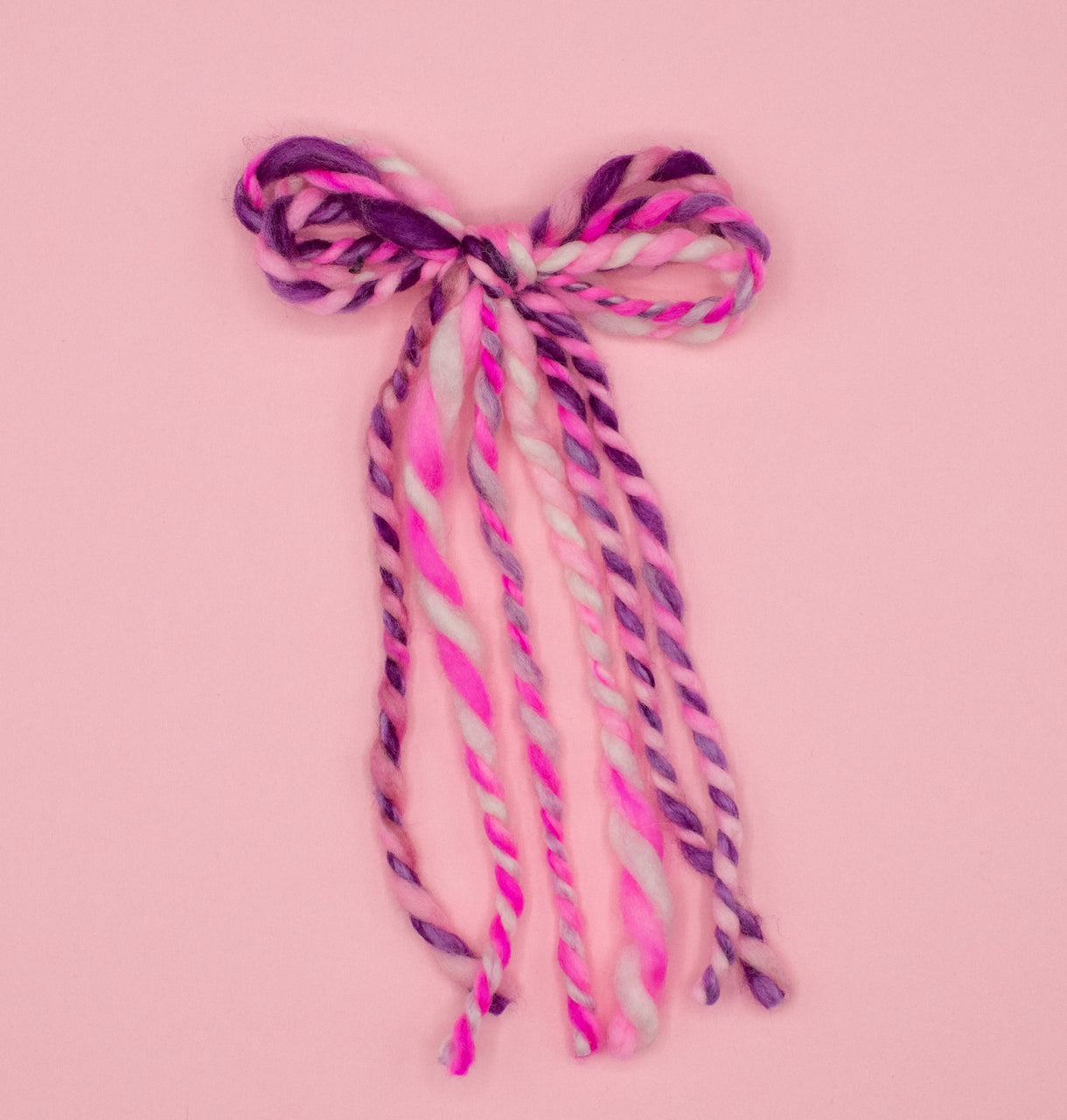Pink Cloud | twisted yarn bows